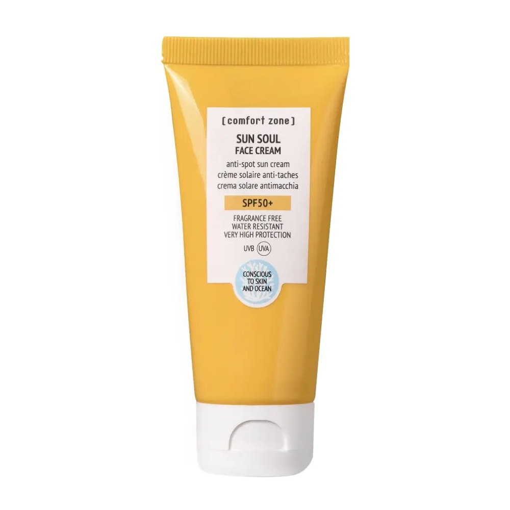 COMFORT ZONE Sun Soul Face Cream SPF50+ 60ml - Сонцезахисний крем для обличчя проти пігментації з SPF 50+ COMFORT ZONE Sun Soul Face Cream SPF50+ 60ml - Сонцезахисний крем для обличчя проти пігментації з SPF 50+